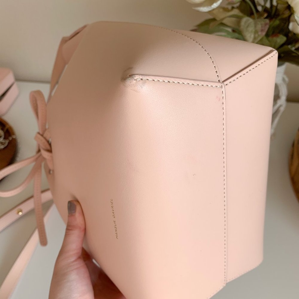 Calf Mini Bucket Bag - Rosa - Picture 7 of 8